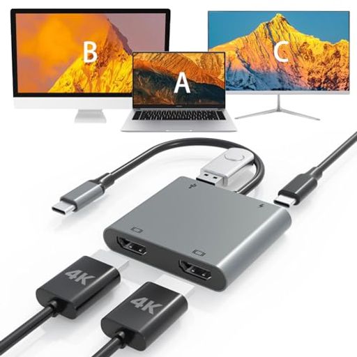 USBCǥ奢HDMIץVVG4in1Dualhdmi4K@60Hzб100WtypeCPDšUSB-AݡܡTypeCǥХDual2MSThdmiǥ奢˥ĥ⡼