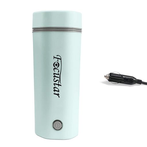 Focustar電気ケトル小型12V/24V車載ケトル電気350MLトラベルケトル自動OFF空焚き防止漏れない湯沸かしポット車中泊カップラーメン紅茶コーヒーに使用
