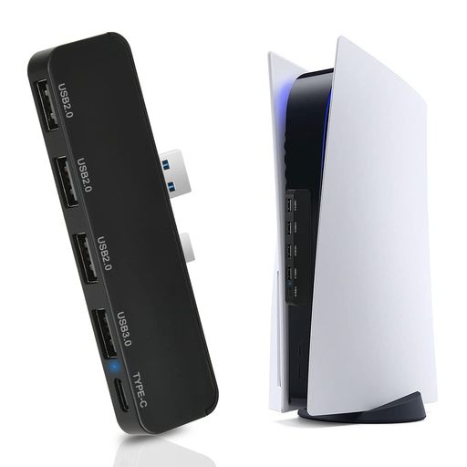 PS5USBハブPS5用5-in-1USB拡張ハブL’QECTEDプレステ5用外付けType-C3.1USB3.0コンパクト高速拡張ハブPlayStation5プレイステーション5用 PS5USBハブPS5用5-in-1USB拡張ハブL’QECTEDプレステ5用外付けType-C3.1USB3.0コンパクト高速拡張ハブPlayStation5プレイステーション5用
