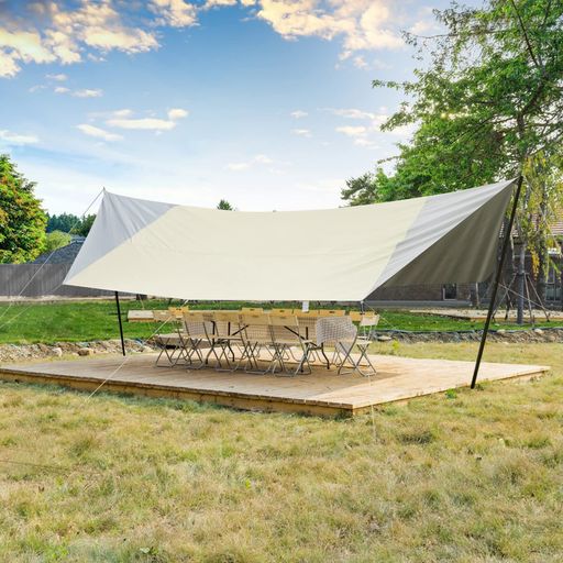 マスターキャノピー(MASTERCANOPY)防水タープポール付き天幕シェードキャンプタープサンシェルターアウ..