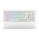ASUSROGStrixScopeII96RXワイヤレスゲーミングキーボード白/96%レイアウト/光学式キースイッチ/2.4GHzワイヤレス/USB接続/Bluetooth/多機能コントロール/静音フォーム/3段階角度調整/