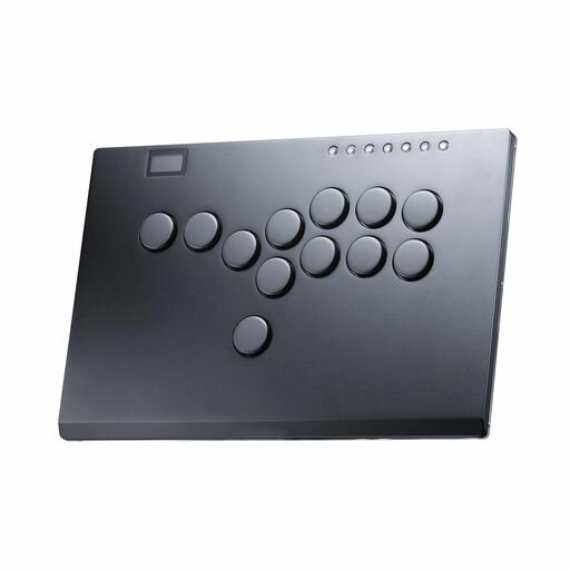 レバーレスアーケードスティックゲームコントローラー:Haute42M12+大型でスリムなアルミニウム合金テンプレート-12キーCrystalロープロファイルスイッチ-PC/PS4/PS3/Switch用のカスタムRGB レバーレスアーケードスティックゲームコントローラー:Haute42M12+大型でスリムなアルミニウム合金テンプレート-12キーCrystalロープロファイルスイッチ-PC/PS4/PS3/Switch用のカスタムRGB