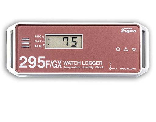 Fujita表示付温湿度・衝撃データロガー(フェリカタイプ)