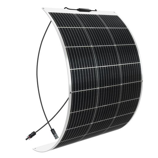 XINPUGUANGソーラーパネル100W12V単結晶フレキシブル柔軟極薄軽量高転換率太陽光パネル携帯便利RVキャ..