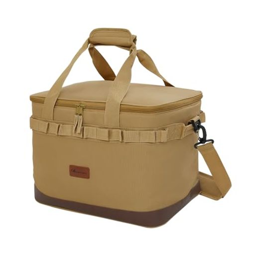 MOONLENCEクーラーボックス大容量35L保冷保温折り畳み収納可能手提げと肩掛け両用大型ソフトコンテナ保..