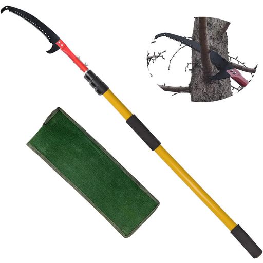 高枝切りノコギリ伸縮式高枝鋸手動剪定鋸高枝のこぎり自由伸縮園芸用ノコギリ(4.2メートル)