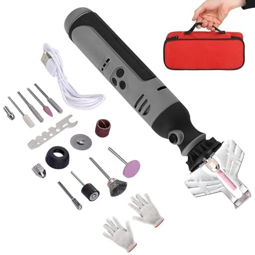 bumxcaチェーンソー目立て機【コードレス改良】チェーンソー目立て【5000-18000rpm6段階速度調節】研磨..