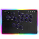 ZeetainMS1レバーレスコントローラー無遅延接続超薄軽量/膝置き可天板広めRGBLEDホットスワップPC/Switch/PS4/PS3対応連射機能マットブラック(日本語説明書付)