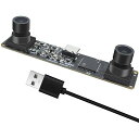 1200PUSBステレオカメラモジュールRabbitroomグローバルシャッター60FPS/120FPS3Dデュアルレンズ94°視野角同期型WebカメラVR視覚分析顔認証ウェブカムパソコンカメラPCカメラ