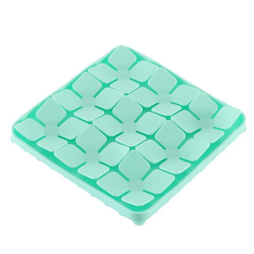 ルークラン(ROOKCRAN)ペット用早食い防止食器ループスナフマットリーフミント猫犬おしゃれかわいい106214