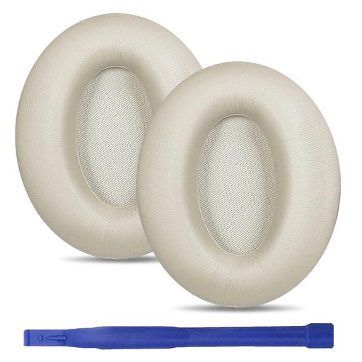 umvowuxa交換用イヤーパッドSonyWH-1000XM3ヘッドフォン対応ソフトプロテインレザー(プラチナ)