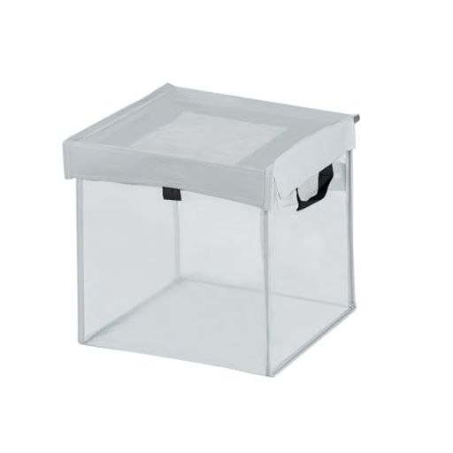 OFFOカラスよけネットゴミネット折たたみ式カラスよけゴミ箱収納便利高強度カラス、鳥、鳩、犬、ネコなどからしっかりガード日本語説明書付き屋外ゴミ出し用(79L、43x43x43cm、シルバー)