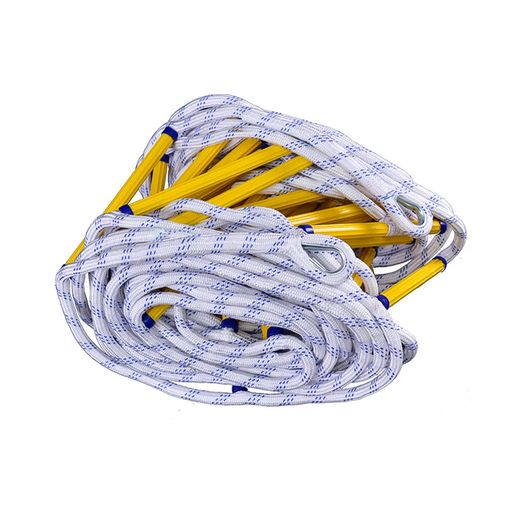 防災はしご滑り止め火災脱出用はしご金属補強ラダーエポキシ樹脂耐久性柔らかく丈夫コンパクト引っ掛け..