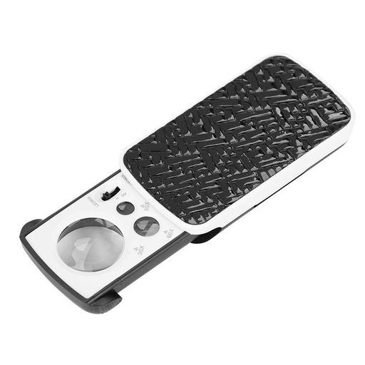 高倍率拡大鏡ルーペ30倍60倍90倍3in1光学アクリルレンズLEDライトUVライト付き紙幣鑑定貴金属ジュエリ..