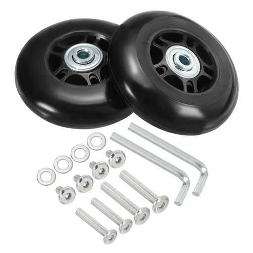 PATIKIL交換用荷物スーツケースホイール修理キット78MMX24MM耐摩耗性とミュート回転キャスターホイール PATIKIL交換用荷物スーツケースホイール修理キット78MMX24MM耐摩耗性とミュート回転キャスターホイール