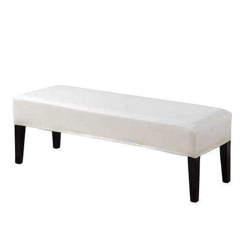 HOMECOVERベンチカバー伸びるPUレザーダイニングスツールカバー防水長椅子カバー取り外して洗えるベン..