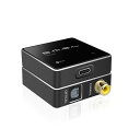 SMSLPO1002024192KHZデジタルアナログ音声変換器USBデジタル変換光同軸TOSLINKオーディオコンバーターオーディオアダプターDVD/ブルーレイプレーヤーなどに対応USBケーブル付属(黒)
