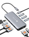 USBCドッキングステーション4Kトリプルディスプレイ11-in-1NOVOOデュアル4K@60HzUSBCHDMIハブ【DP/2HDMI/4USB/PD100W急速充電/SD/TF/イーサネット】
