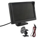 Ahvqevn5インチ800X480TFTLCDHDスクリーンモニターデュアル取り付けブラケット付き車のバックアップカメラ/リアビュー/DVD/メディアプレーヤー用