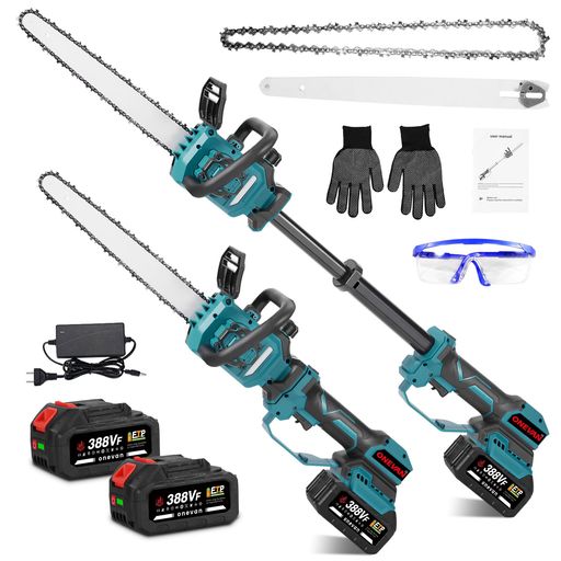 ONEVANチェーンソー充電式ノコギリ電動21Vコードレス電動ノコギリ電動チェーンソー電動のこぎり12イン..