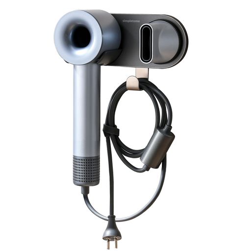 simpletomeヘアードライヤーホルダー壁掛けプラグコードオーガナイザーフックが付いているすべての磁気..