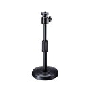 サンワサプライ(SANWASUPPLY)WEBカメラ用卓上スタンド(スマホホルダー付き)1/4-20UNCインチネジCMS-STN1BK