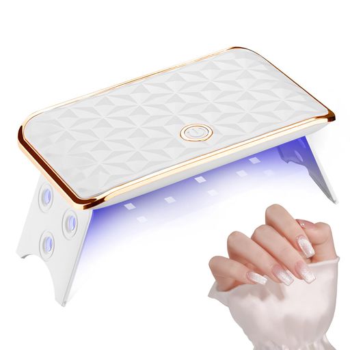 KDSSYFTネイルライトレジンLEDライトジェルネイルUVライトネイルドライヤー折りたたみ式コンパクト硬化..
