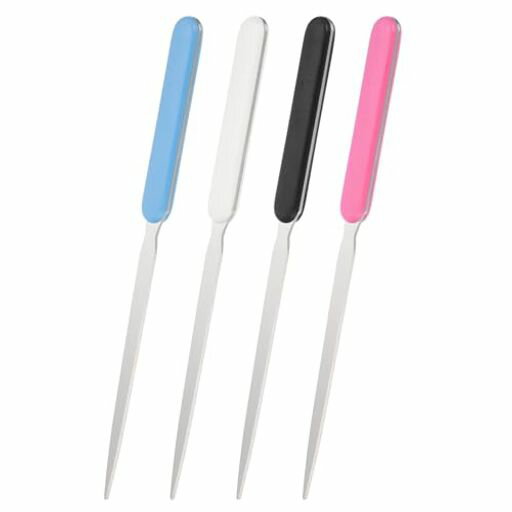 PATIKILレターオープナー、4個ステンレススチール軽量ハンドル封筒オープナーメールオープナーレタース..