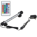 SecurityIng水槽ライトアクアリウムLED熱帯魚ライト18cm9LED4つの照明モード16色調整リモコン付き水草育成省エネ長寿命20~30cm水槽用(18cm)