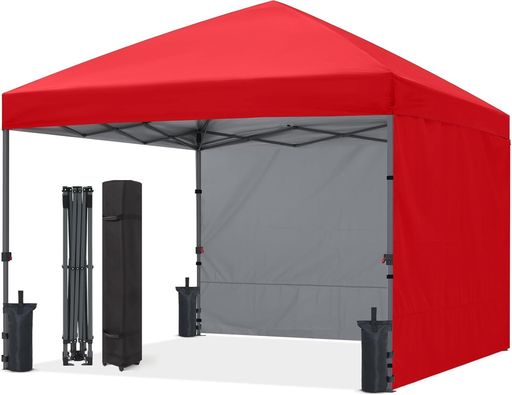 ABCCANOPYワンタッチテントタープテント3mx3m2.5mx2.5m簡易テント大型サイドシート2枚センターロック三..