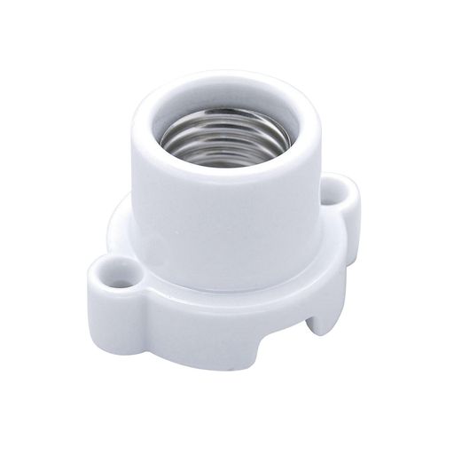 エルパ(ELPA)丸型レセップ電球ソケット照明300V_6AE26ホワイトSB-2617H(W)