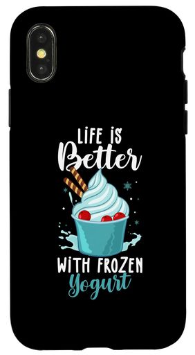 iPhoneX/XSフローズンヨーグルトFroyoアイスクリームメーカーレシピスマホケース