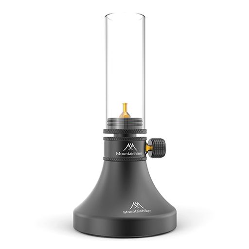 Mountainhikerガスランタンキャンドル風ランプ高透過耐熱ガラス真鍮バーナーヘッドOD缶対応アルミ合金..