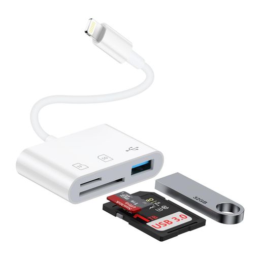 iPhoneSDカードリーダー3in1SDカード/TFカード/USB変換アダプタライトニングsdカードカメラリーダー設定不要高速双方向データ転送写真/ビデオ/ファイルメモリカードリーダーiPhone/iPad/カメラ/… iPhoneSDカードリーダー3in1SDカード/TFカード/USB変換アダプタライトニングsdカードカメラリーダー設定不要高速双方向データ転送写真/ビデオ/ファイルメモリカードリーダーiPhone/iPad/カメラ/…