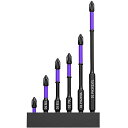 プラスビット磁気強力ドライバービット10本組クロスヘッド50-150MM長六角軸磁性ループインパクト用ソケット強力滑り止め衝撃吸収ドリルネジドリルビット工具(6本セット-スタンド付き)