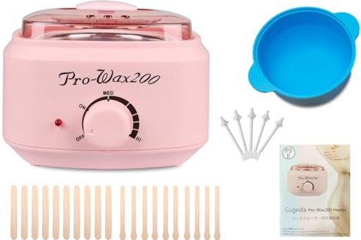 ブラジリアンワックス脱毛GugridaPRO-WAXバージョンアップ版ワックスヒーターセットGugrida日本語説明..