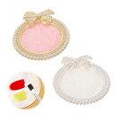 PAVIKEネイルアートパレット化粧パレット2個セットネイルパレットツールリキッドファンデーションネイルポリッシュ顔料ミックスプレートパレット蝶結び真珠ミニネイルペイントパレッ…