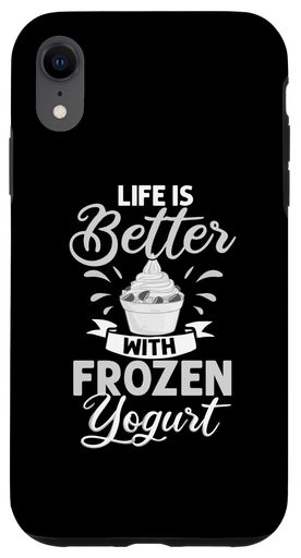 iPhoneXRフローズンヨーグルトFroyoアイスクリームメーカーレシピスマホケース
