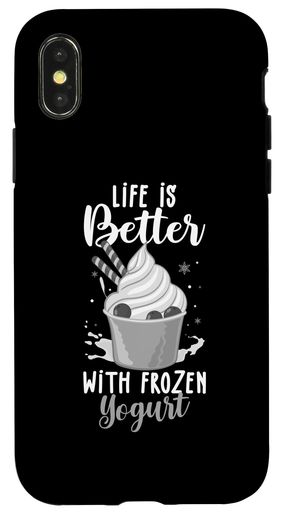 iPhoneX/XSフローズンヨーグルトFroyoアイスクリームメーカーレシピスマホケース