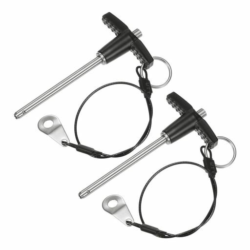 MMETERXITY2個入りTハンドルロックピン3/16インチ(5mm)直径。2-3/8インチ(60mm)使用長プッシュボタンク..