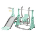 OSJすべり台ブランコ遊具室内キッズパーク子供バスケットゴール誕生日プレゼント耐荷重40kg1-5歳ブルー