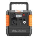 TOGOPOWERポータブル電源大容量560WH/175000MAH定格出力600W瞬間最大1200W80分急速充電懐中電灯リン酸鉄11年長寿命4000回サイク...
