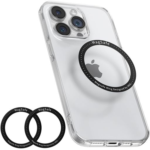 VRIGマグセーフリングMagsafe対応マグセーフシールワイヤレス充電対応超薄型iPhoneとAndroid全機種対応【2個入り】