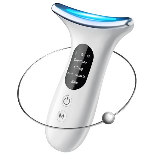 美顔器4つモード1台両用美顔器リフトアップフェイスケアボディケア美顔ローラーEMS多機能美顔器家庭用..