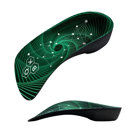 インソールQBK中敷き扁平足アーチサポート足底筋膜炎用サポーターかかとクッションスポーツ半敷タイプ..