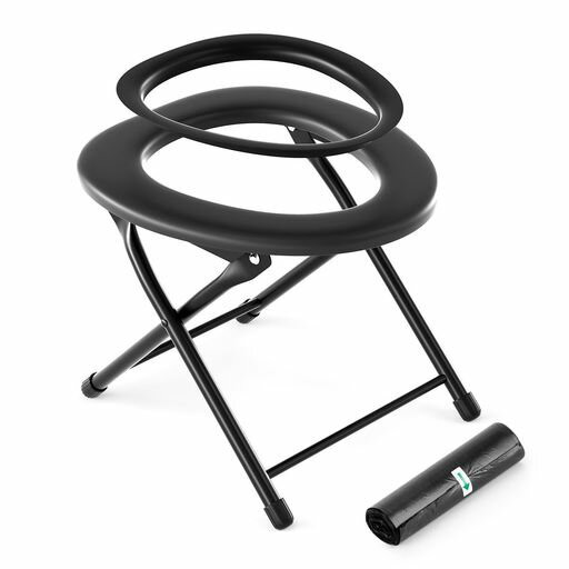 PAHTTO携帯トイレ簡易トイレ防災グッズポータブルトイレ災害用折りたたみ式ポータブル便座キャンプハイキング旅行建設現場に最適処理袋*15枚