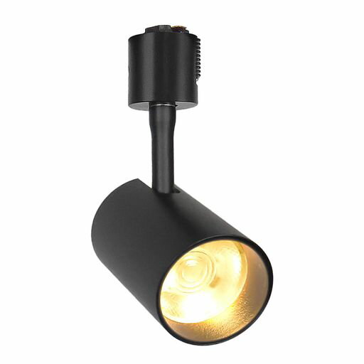 スポットライトダクトレールダクトレール用スポットライトライティングレールLED一体型照明消費電力10W3000K電球色LED搭載取付簡単ブラック(1個入)