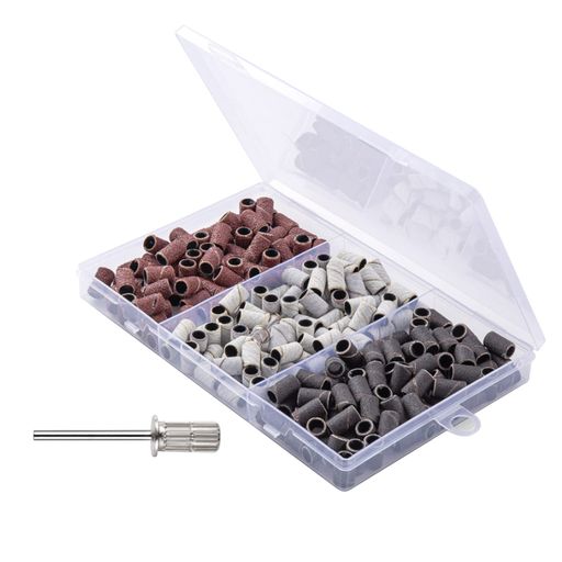 Tidywormネイルケアツールネイルサンディングバンド80#120#180#セット+ネイルドリルビット