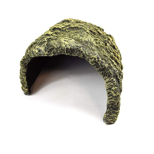 OMEM爬虫類シェルター亀の浮島水槽隠れ家岩カメシェルター両生類用品給餌ボウルの組み合わせ