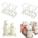 QICHHLOVELY紙コップディスペンサー業務用グラスラック・カップディスペンサーコップスタンドコップ置き材質が丈夫金属材質は摩耗に強長持ちし損傷や変形しにく...